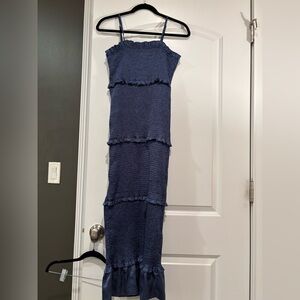 Navy Maternity Dress